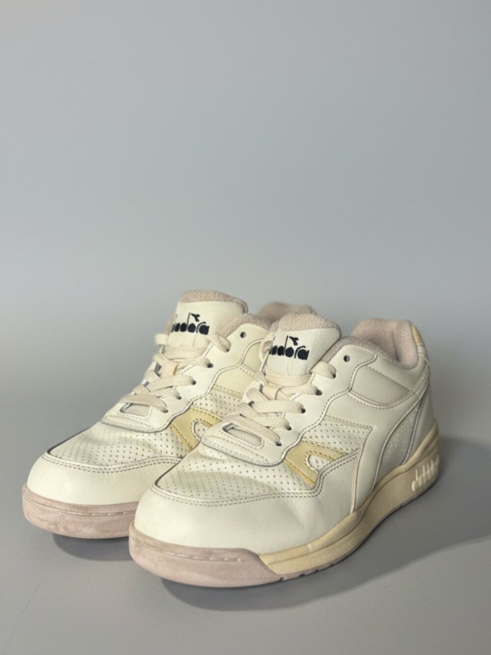 Diadora Winner Retro 90s Tennis Sneakers Whisper White 8.5